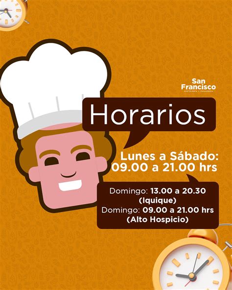 Horarios de apertura de la Panadería El Minero