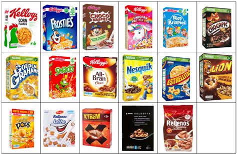 Cereales infantiles con formas divertidas