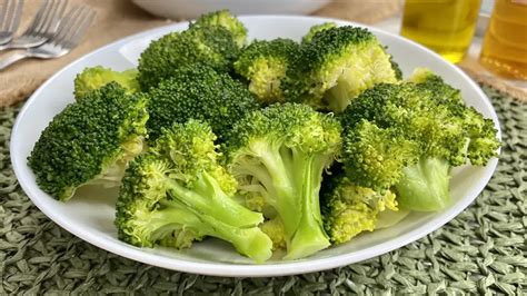 Brócoli cocido al vapor