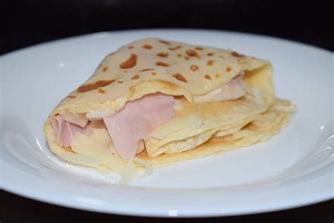 Crepes de jamón y queso