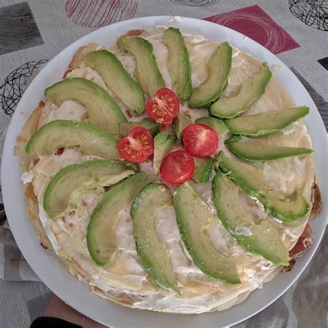 Pastel de crepes salado