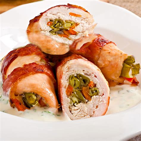 Relleno de pollo y verduras listo