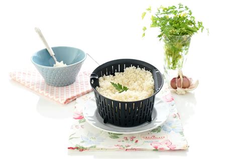 Arroz blanco en cestillo de Thermomix