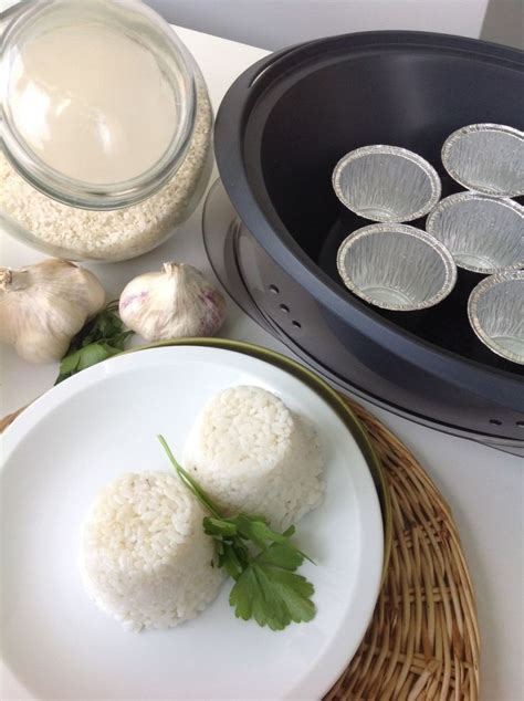 Arroz en vasitos en el Varoma de Thermomix
