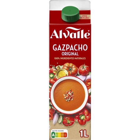 Envases de gazpacho Alvalle de 1 litro
