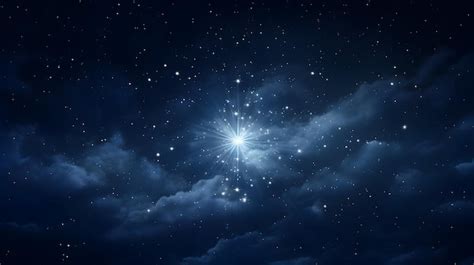 estrella brillante en el cielo nocturno