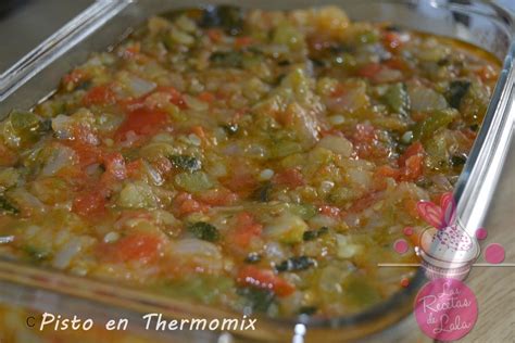Proceso de cocción del pisto en Thermomix