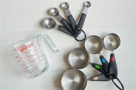 Utensilios de cocina para medir ingredientes