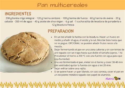 Ingredientes para hacer pan multicereales