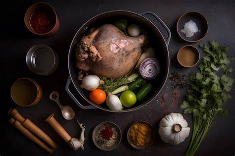 Ingredientes para el codillo tailandés