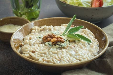 Risotto de gorgonzola y nueces