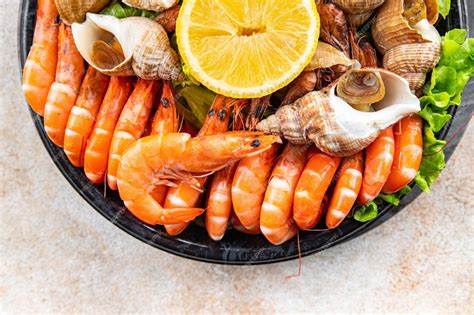 Mariscos frescos para lasaña