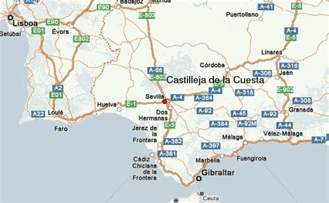 Mapa de Castilleja de la Cuesta, Sevilla