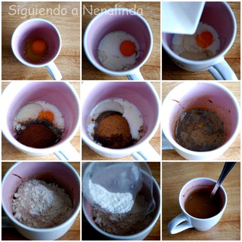 Ingredientes para un Mug Cake de Café