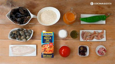 Ingredientes básicos para un arroz caldoso