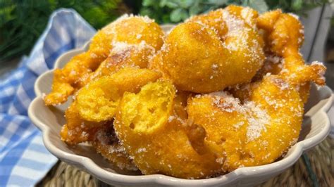 Proceso de fritura de los buñuelos de calabaza