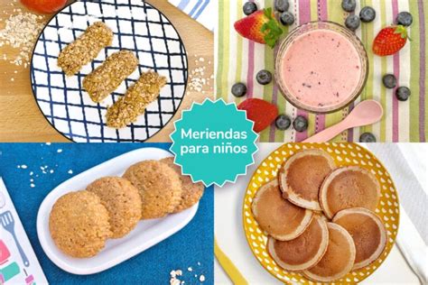 Variedad de meriendas sin gluten caseras para niños