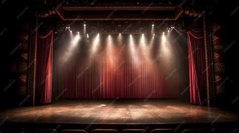 Interior del escenario de Carme Teatre con iluminación escénica