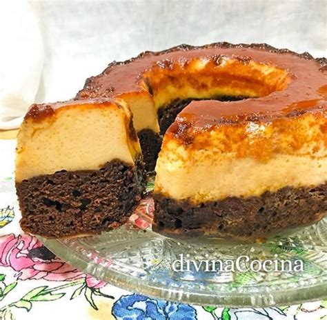 Chocoflan: combinación de flan y bizcocho de chocolate
