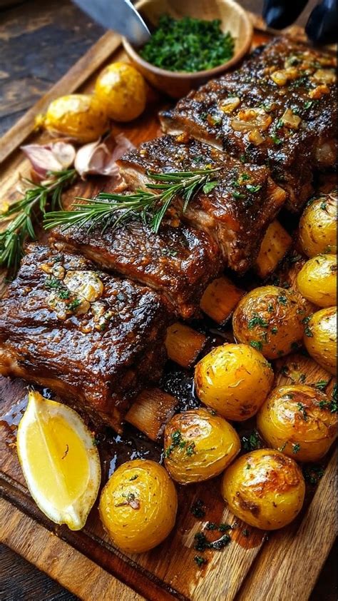 Ingredientes para costillas de ternera asadas
