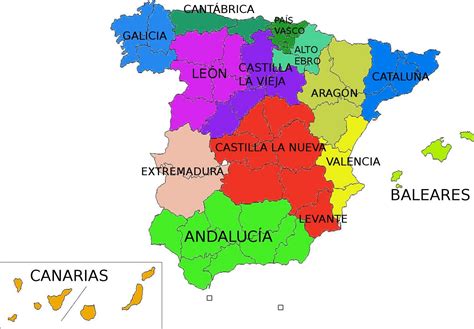 mapa de España con regiones productoras de legumbres
