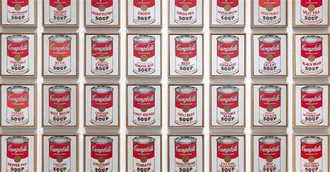 Serie de 32 latas de sopa Campbell de Andy Warhol