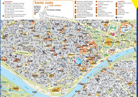 Mapa del centro histórico de Sevilla mostrando la ubicación de la Plaza del Bacalao