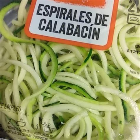 Envase de espaguetis de calabacín de Mercadona