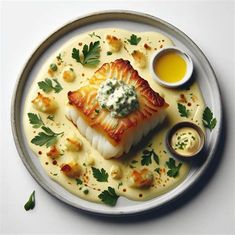 Ingredientes para bacalao gratinado con alioli