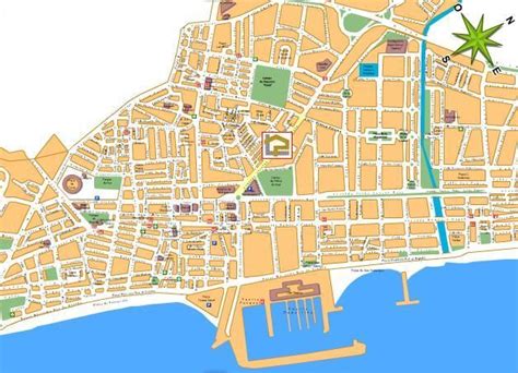 Plano de Fuengirola con ubicación de Parrilla Cosquin