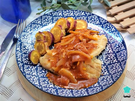 Presentación del escabeche de pescado con patatas
