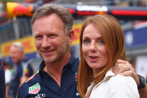 Christian Horner junto a su esposa Geri Halliwell