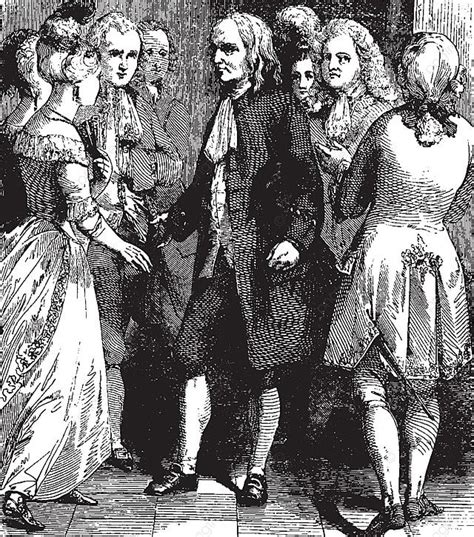 Ilustración de Madame Du Barry en la corte francesa con Luis XV
