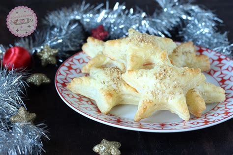 Variedad de estrellas de hojaldre rellenas