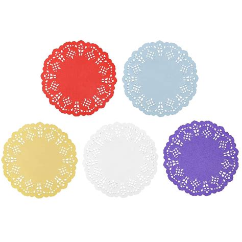 Blondas de papel decorativas para postres