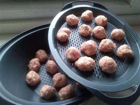 Albóndigas cocinadas en el Varoma