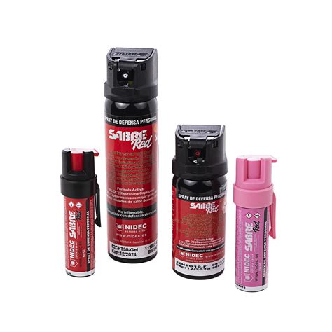 Tipos de proyección de spray de pimienta