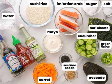 Ingredientes para California Roll
