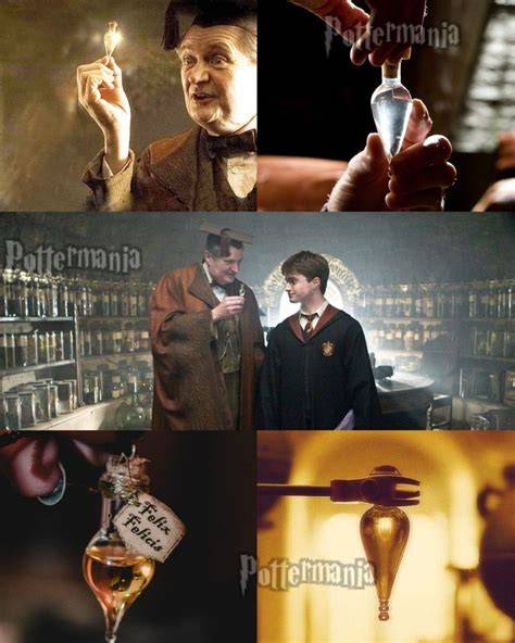 Profesor Slughorn enseñando sobre Felix Felicis
