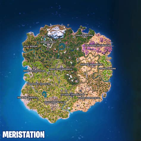 Ubicación del Templo Tomate en el mapa de Fortnite