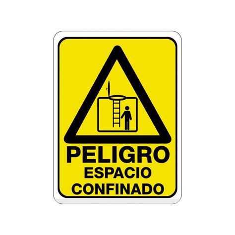 Señal de seguridad para espacios confinados en bodegas