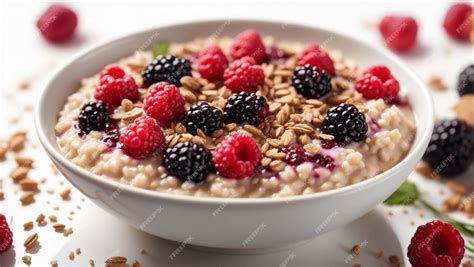 Crepes de avena en un plato con frutos rojos