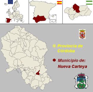 Mapa de ubicación de Nueva Carteya en Córdoba