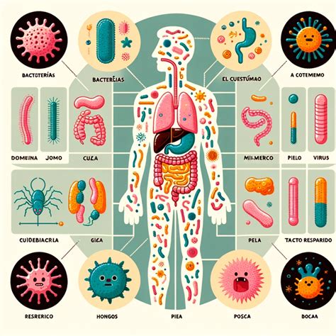Esquema del microbioma oral con sus principales ubicaciones