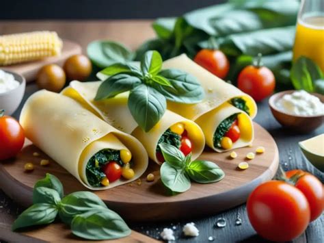 Ingredientes frescos para canelones