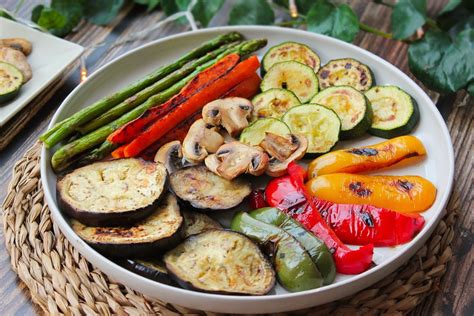 Mosaico de verduras a la plancha