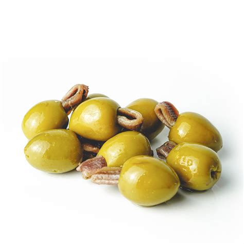 Aceitunas gordal rellenas de cítricos y anchoas