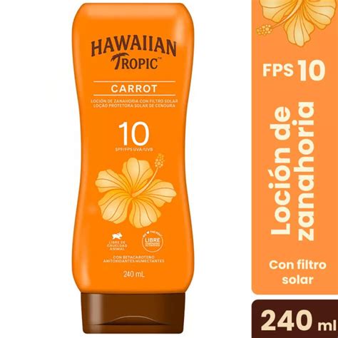 Loción solar Hawaiian Tropic Carrot con zanahoria