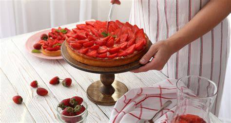 Ingredientes para tarta de fresas y yogur sin horno