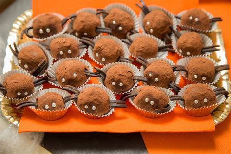 Trufas de chocolate con forma de ojos